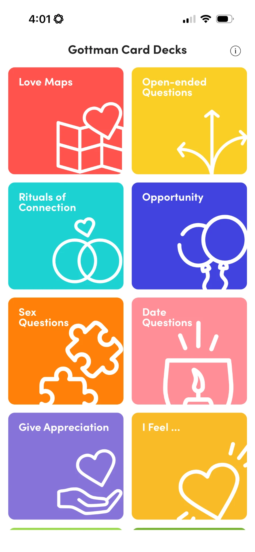 Gottman Card Decks app