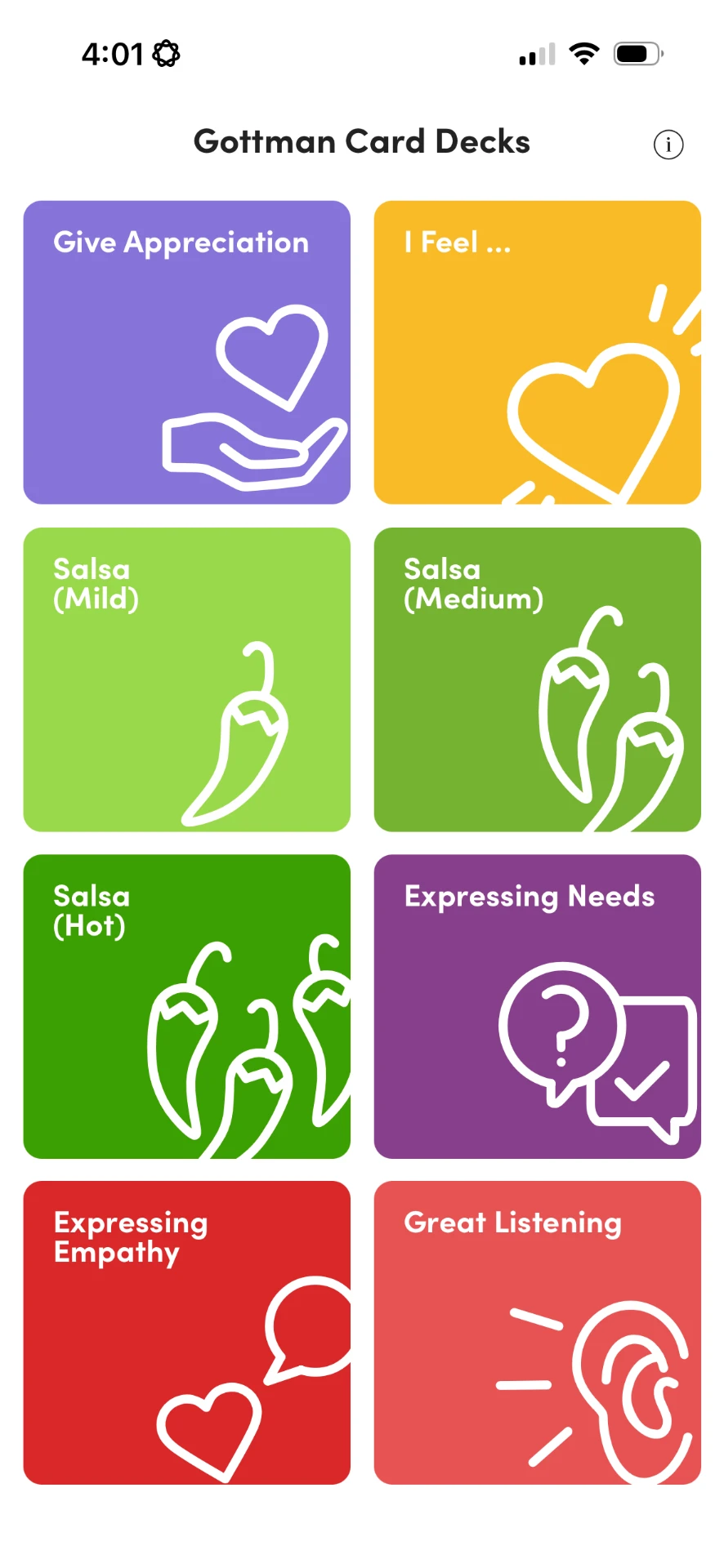 Gottman Card Decks app